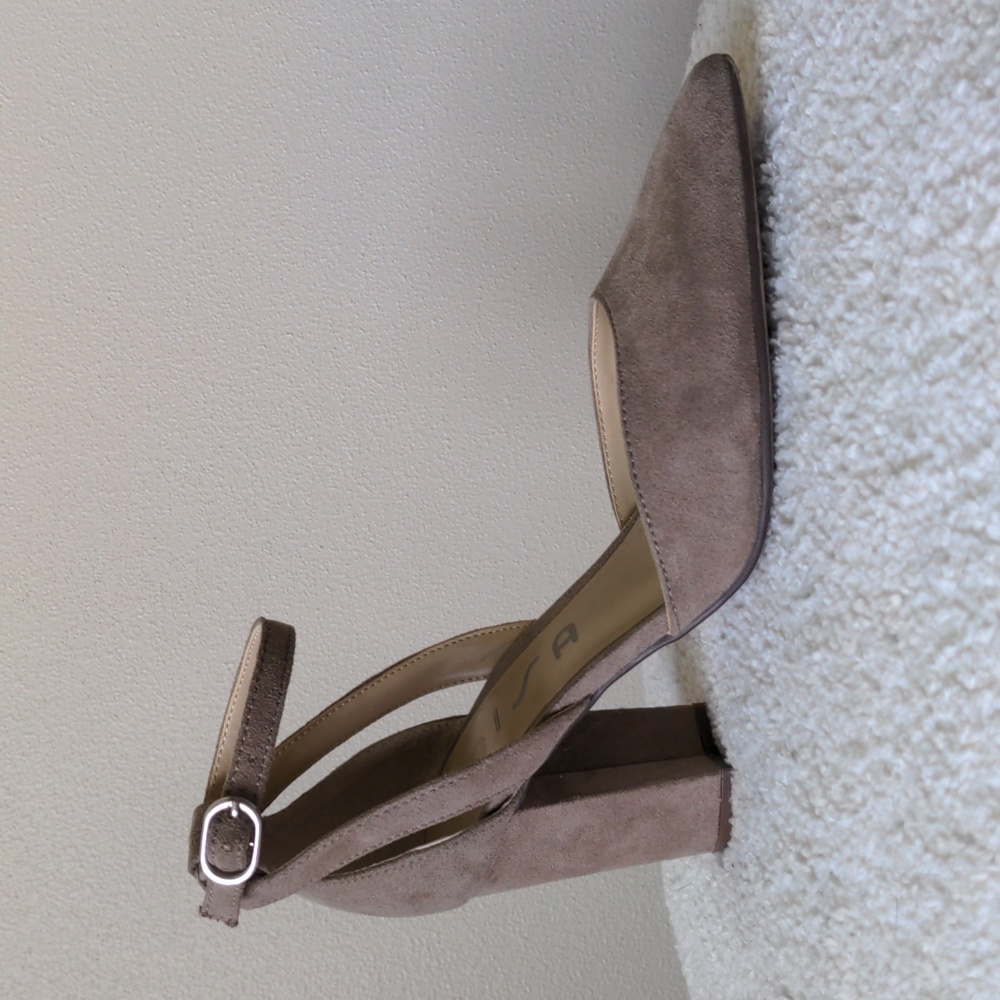 Taupe Suede Heels